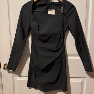 Zara Black Long Sleeve Dress